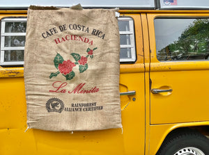 Rare Authentic Hacienda La Minita Costa Rican Coffee Burlap/Jute Sack