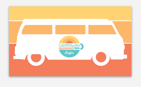 Sunset Campervan Sticker