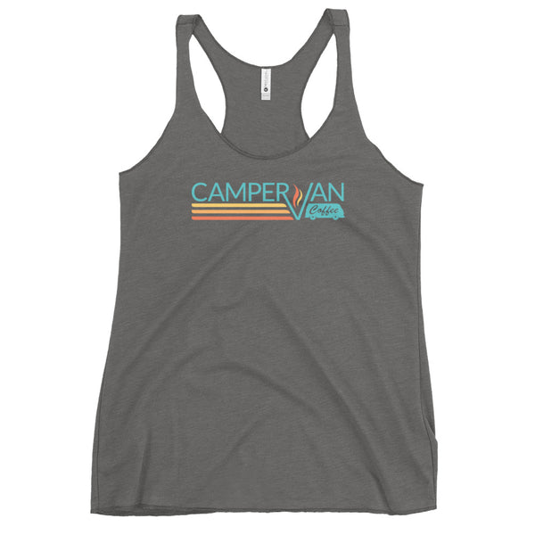 Women's Racerback Tank, (front logo)