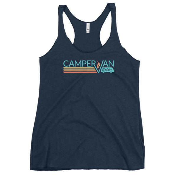 Women's Racerback Tank, (front logo)
