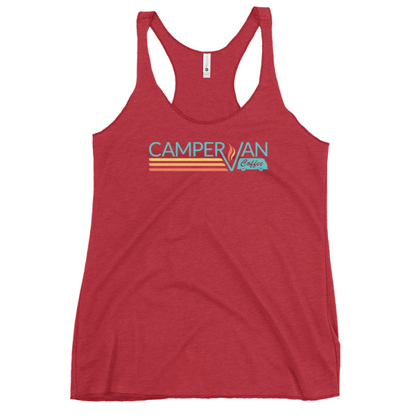 Women's Racerback Tank, (front logo)