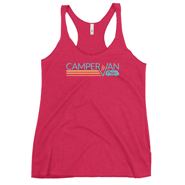 Women's Racerback Tank, (front logo)
